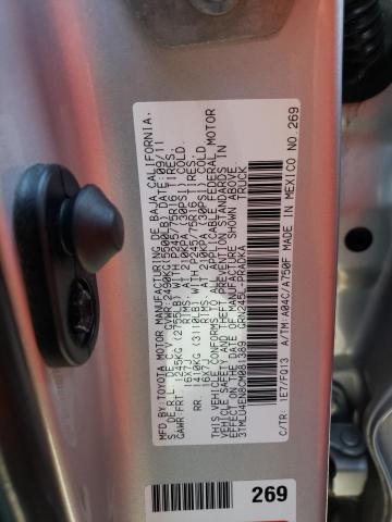 3TMLU4EN8CM081389 - 2012 TOYOTA TACOMA DOUBLE CAB ვერცხლისფერი ფოტო 12