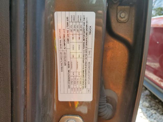 3GTU2UEC8FG282236 - 2015 GMC SIERRA K1500 SLE TAN photo 12