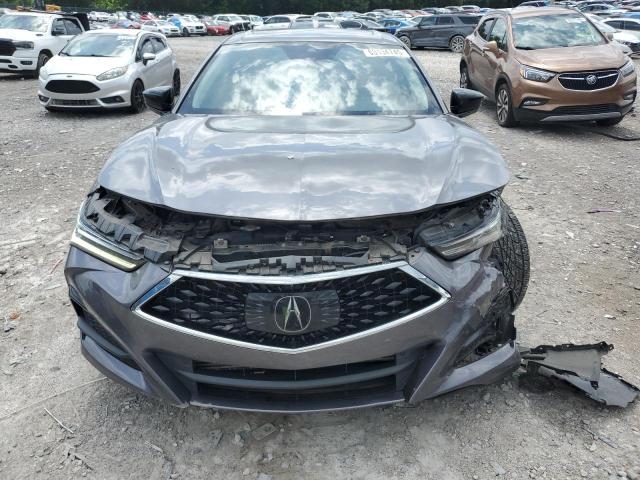 19UUB5F45NA002431 - 2022 ACURA TLX TECHNOLOGY GRAY photo 5