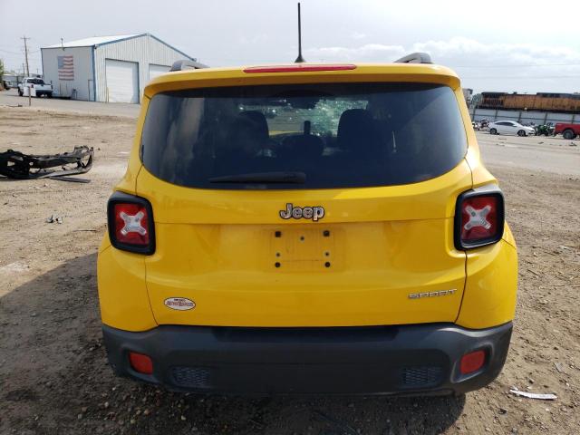 ZACCJAAB1HPF06684 - 2017 JEEP RENEGADE SPORT YELLOW photo 6