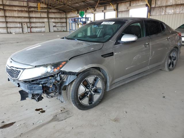 KNAGM4AD9D5059971 - 2013 KIA OPTIMA HYBRID SILVER photo 1