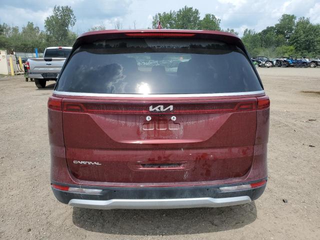 KNDNB4H36P6262960 - 2023 KIA CARNIVAL LX RED photo 6