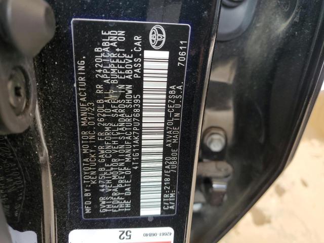 4T1G11AK7PU768395 - 2023 TOYOTA CAMRY SE NIGHT SHADE BLACK photo 13