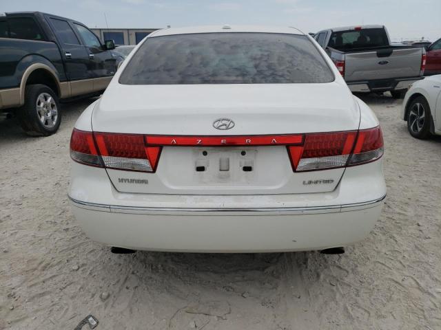 KMHFC46F69A357111 - 2009 HYUNDAI AZERA SE WHITE photo 6