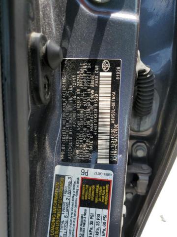 4T4BF1FK8CR181529 - 2012 TOYOTA CAMRY BASE გრაფიტი ფოტო 12