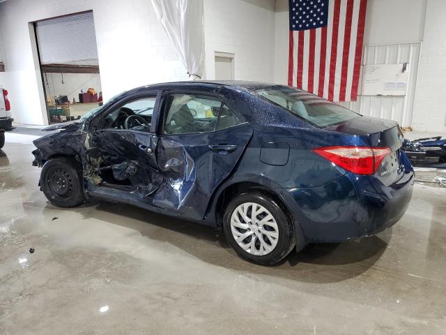 2T1BURHE2JC108449 - 2018 TOYOTA COROLLA L BLUE photo 2