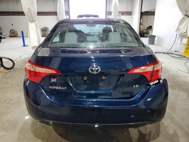 2T1BURHE2JC108449 - 2018 TOYOTA COROLLA L BLUE photo 6