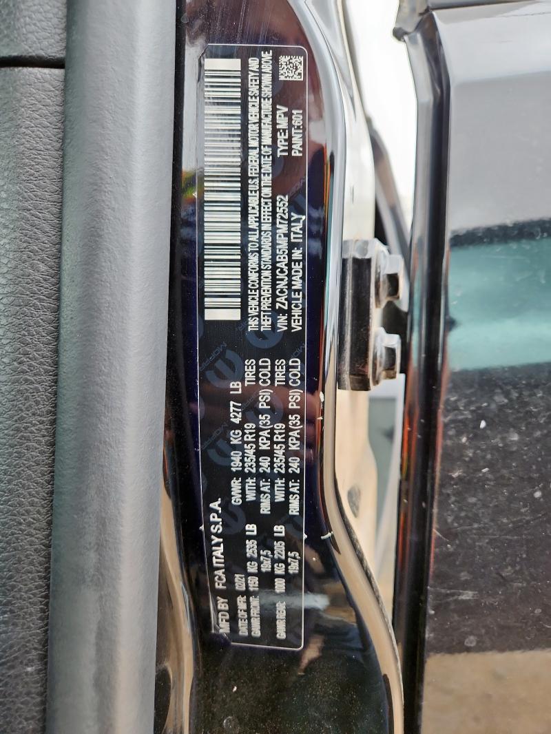 ZACNJCAB5MPM72552 - 2021 JEEP RENEGADE SPORT BLACK photo 13