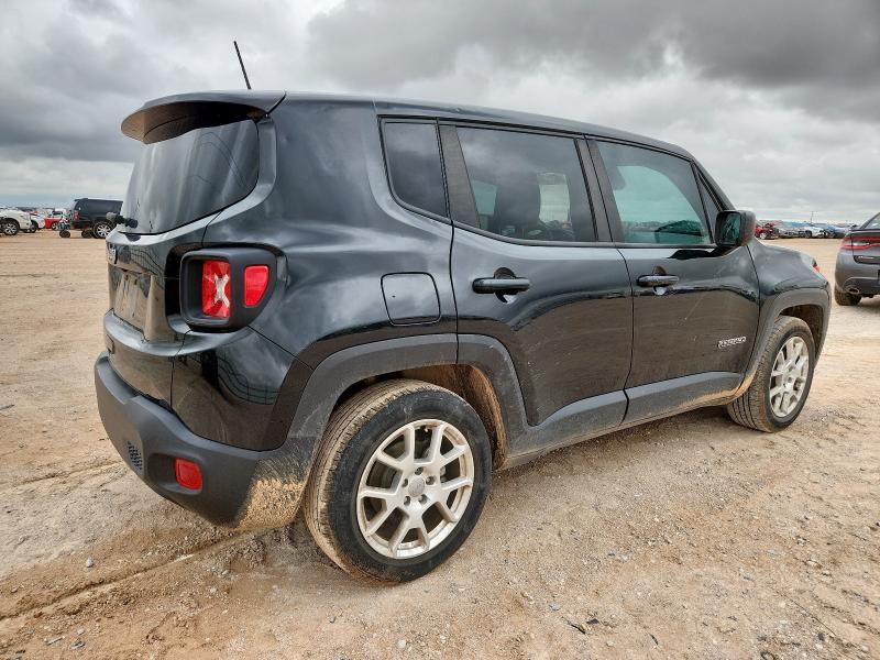 ZACNJCAB5MPM72552 - 2021 JEEP RENEGADE SPORT BLACK photo 3