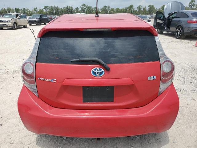 JTDKDTB32D1550449 - 2013 TOYOTA PRIUS C RED photo 6