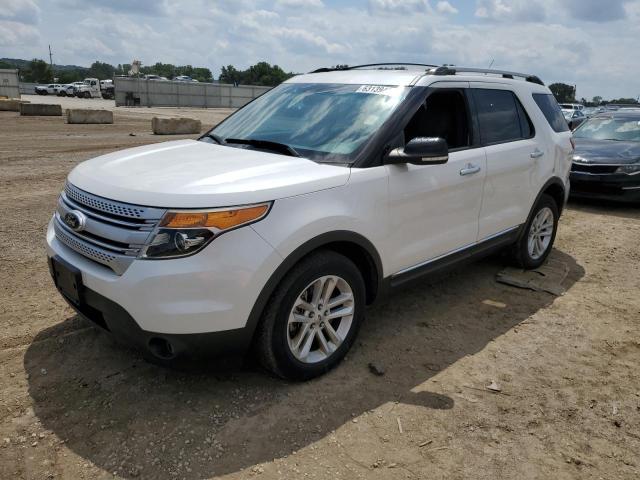 1FM5K7D83DGB26791 - 2013 FORD EXPLORER XLT WHITE photo 1