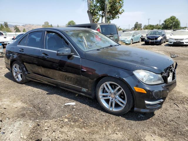 WDDGF4HB0CA729372 - 2012 MERCEDES-BENZ C 250 BLACK photo 4