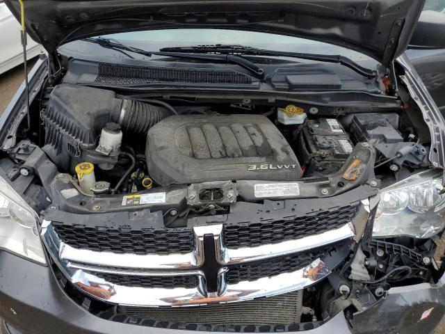 2C4RDGBG2HR879243 - 2017 DODGE GRAND CARA SE GRAY photo 12