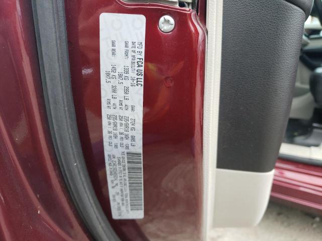 2C4RC1BG5HR592141 - 2017 CHRYSLER PACIFICA TOURING L BURGUNDY photo 12