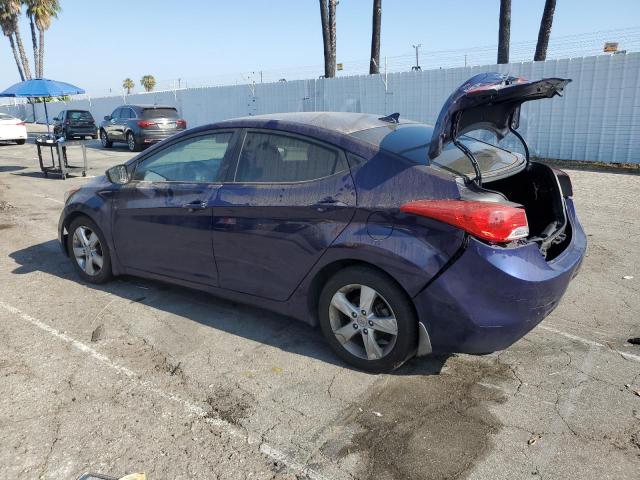 5NPDH4AE8DH402417 - 2013 HYUNDAI ELANTRA GLS BLUE photo 2