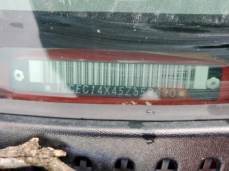 1GCEC14X45Z352690 - 2005 CHEVROLET SILVERADO C1500 红色 照片 13