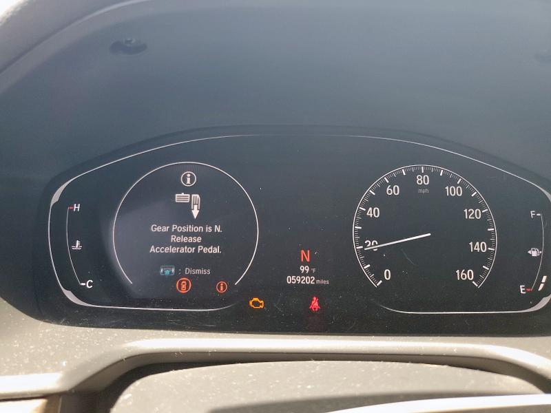 1HGCV2F98LA011943 - 2020 HONDA ACCORD TOURING GRAY photo 9