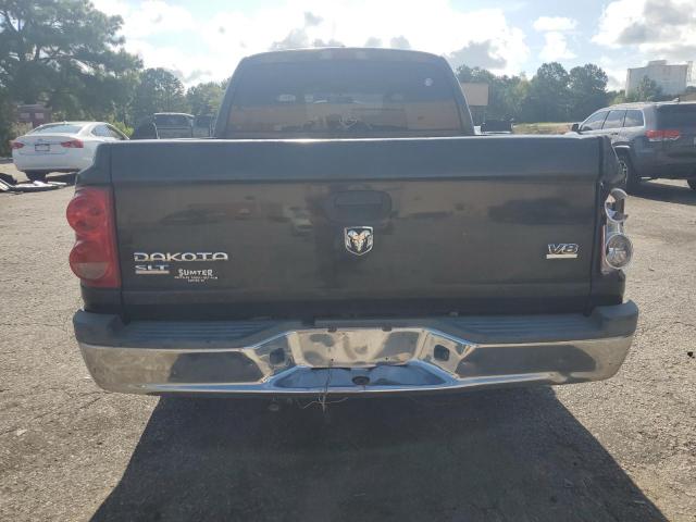 1D7HE48NX6S664515 - 2006 DODGE DAKOTA QUAD SLT BLACK photo 6