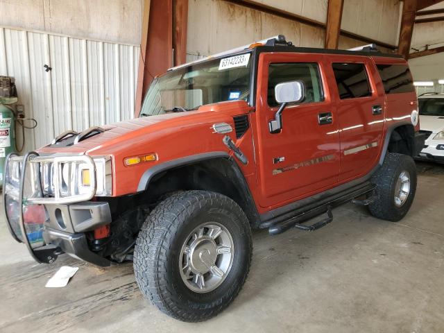 5GRGN23U74H106302 - 2004 HUMMER H2 ORANGE photo 1