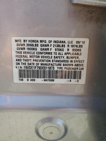 19VDE1F79DE011873 - 2013 ACURA ILX 20 TECH SILVER photo 12