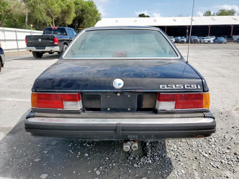 WBAEC8405H0614606 - 1987 BMW 635 CSI AUTOMATIC L6 BLACK photo 6