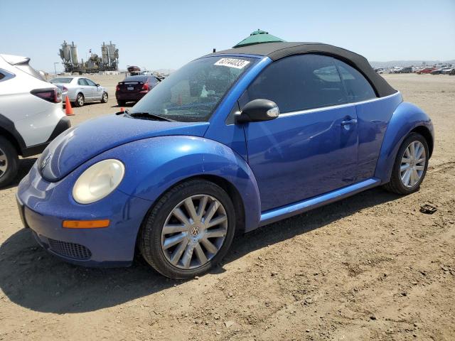 3VWRF31Y78M414619 - 2008 VOLKSWAGEN NEW BEETLE CONVERTIBLE SE BLUE photo 1