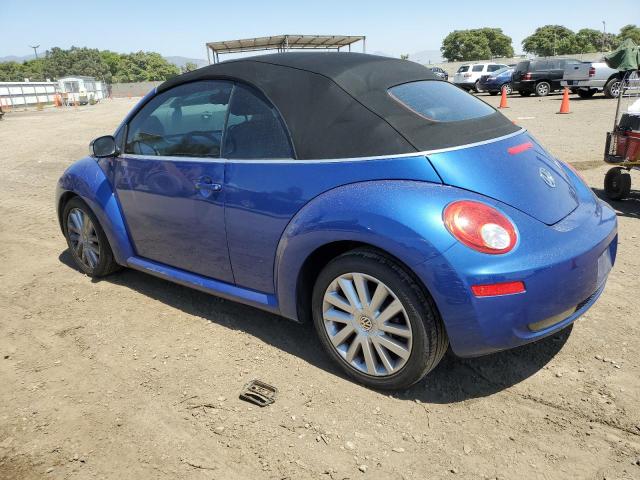 3VWRF31Y78M414619 - 2008 VOLKSWAGEN NEW BEETLE CONVERTIBLE SE BLUE photo 2