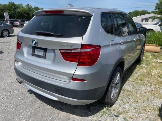 5UXWX9C53D0A11969 - 2013 BMW X3 XDRIVE28I SILVER photo 4