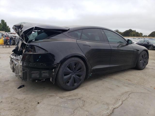 5YJSA1E58NF478675 - 2022 TESLA MODEL S BLACK photo 3