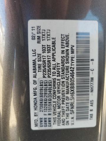 5FNRL5H6XBB054642 - 2011 HONDA ODYSSEY EXL Qəhvəyi foto 13