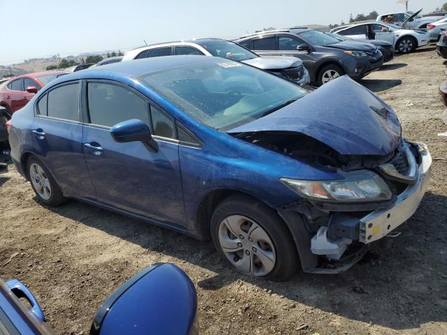 19XFB2F51EE252678 - 2014 HONDA CIVIC LX BLUE photo 4