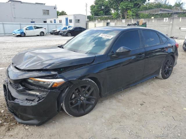 2HGFE2F53NH531630 - 2022 HONDA CIVIC SPORT BLACK photo 1