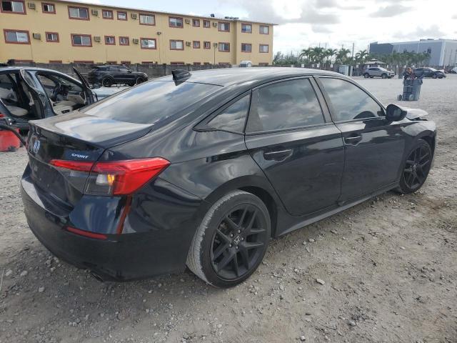 2HGFE2F53NH531630 - 2022 HONDA CIVIC SPORT BLACK photo 3