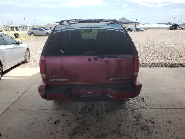 1GNCT18W7XK215870 - 1999 CHEVROLET BLAZER BURGUNDY photo 6