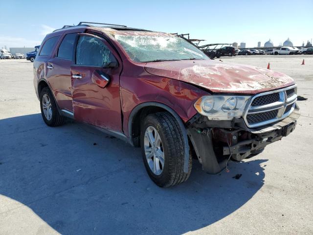 1C4RDJDG3DC632987 - 2013 DODGE DURANGO CREW RED photo 1