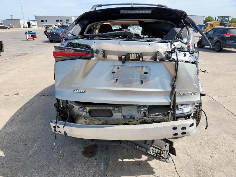 JTJBARBZ3J2173147 - 2018 LEXUS NX 300 BASE ვერცხლისფერი ფოტო 6