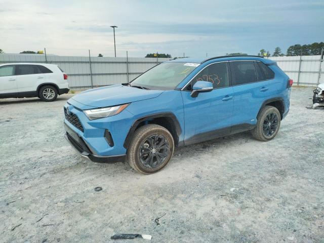 JTM16RFV1NJ016395 - 2022 TOYOTA RAV4 SE BLUE photo 1