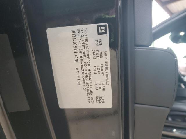 1G1YA2D78G5114479 - 2016 CHEVROLET CORVETTE STINGRAY 1LT BLACK photo 12