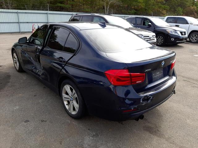 WBA8E3C55GK502902 - 2016 BMW 328I XI SULEV BLUE photo 3