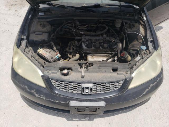1HGEM22314L047346 - 2004 HONDA CIVIC DX VP შავი ფოტო 11