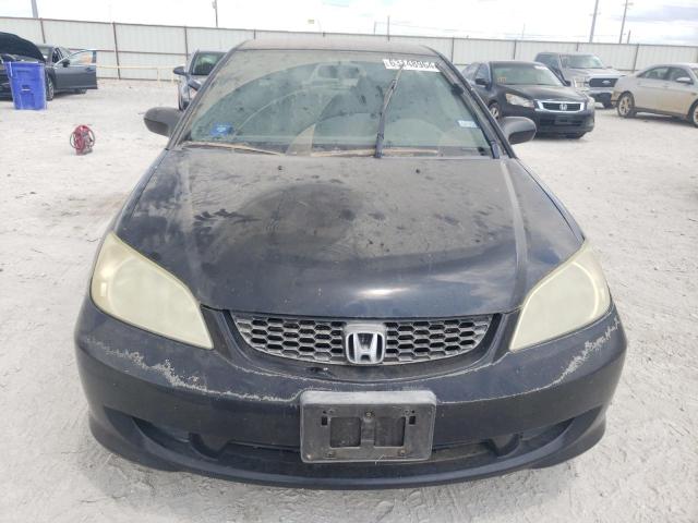 1HGEM22314L047346 - 2004 HONDA CIVIC DX VP შავი ფოტო 5