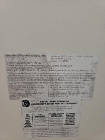 4YDT33B23H1531488 - 2017 KEYSTONE SPRINTER CREAM photo 10