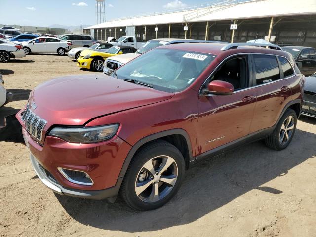 1C4PJMDX2KD408019 - 2019 JEEP CHEROKEE LIMITED BURGUNDY photo 1