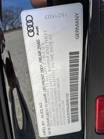 WAUC4CF5XJA099182 - 2018 AUDI S5 PRESTIGE 黑色 照片 10