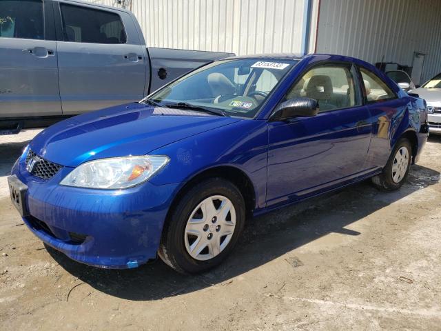 1HGEM221X4L068954 - 2004 HONDA CIVIC DX VP Blau Foto 1