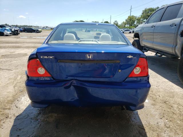 1HGEM221X4L068954 - 2004 HONDA CIVIC DX VP Blau Foto 6