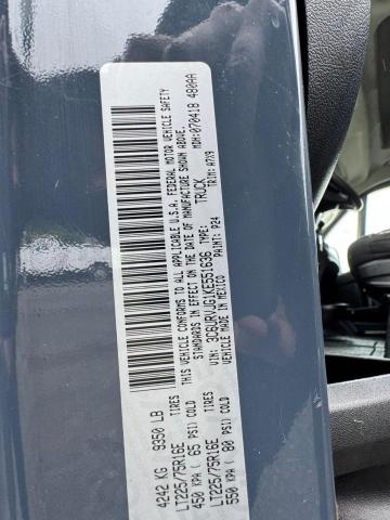3C6URVJG1KE551636 - 2019 RAM PROMASTER 3500 HIGH ლურჯი ფოტო 10