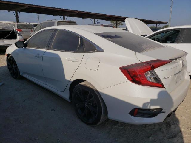 19XFC2F81LE019789 - 2020 HONDA CIVIC SPORT WHITE photo 2