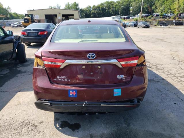 4T1BD1EBXEU023052 - 2014 TOYOTA AVALON HYBRID BURGUNDY photo 6