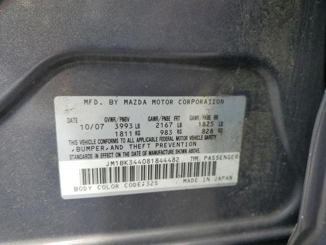 JM1BK344081844482 - 2008 MAZDA 3 HATCHBACK GRAY photo 14